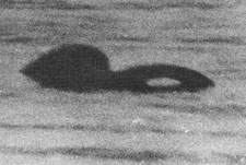 ▲1974年1月16日、厳寒のネス湖に現れたネッシー。