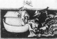 ▲ノアの箱舟(リューベック版聖書の木版画)
